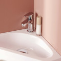 Meuble lave-mains d'angle blanc SKINO