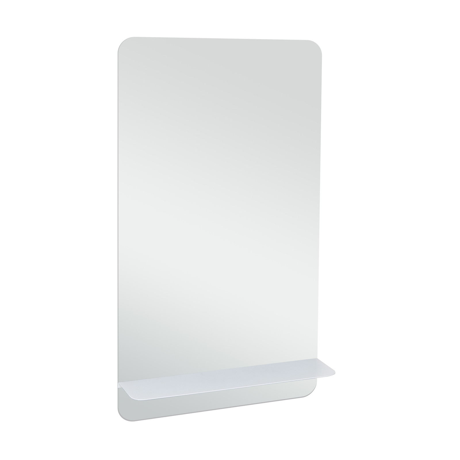 Meuble lave-mains noir carbone AVA avec miroir tablette blanche Meuble lave-mains noir carbone AVA avec miroir tablette blanche
