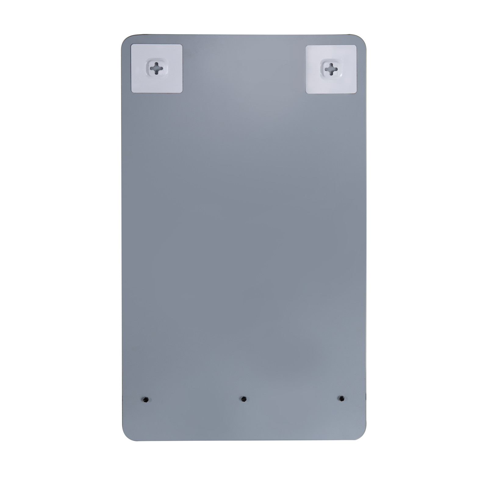 Meuble lave-mains Bois et Métal vasque Blanche WILL + robinet chromé + miroir