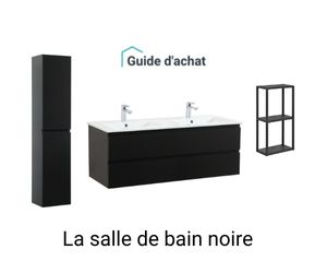 salle de bain design noire