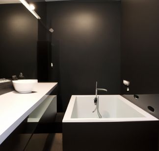 salle de bain noire tendance