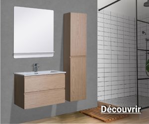 meuble de salle de bain en bois pas cher