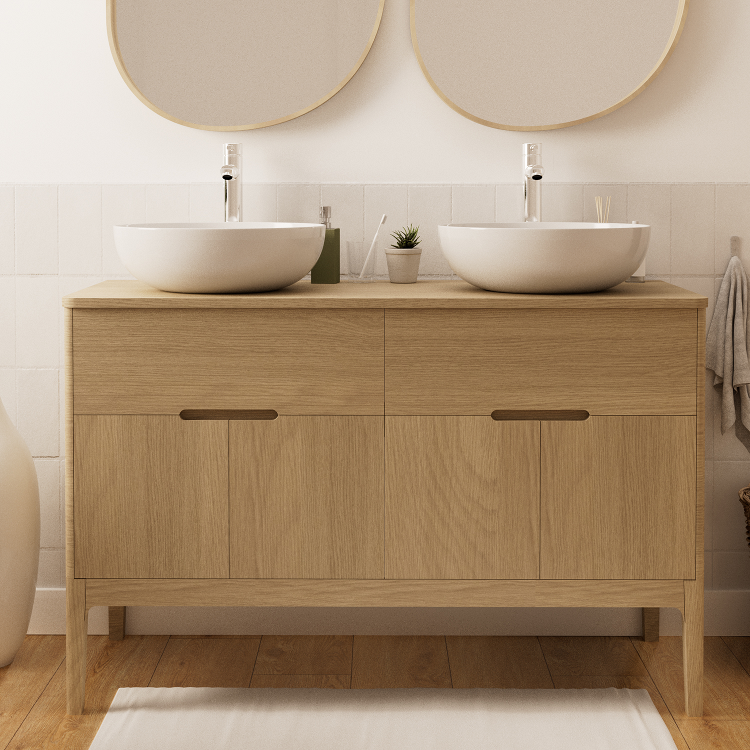 Le meuble double vasque de salle de bain